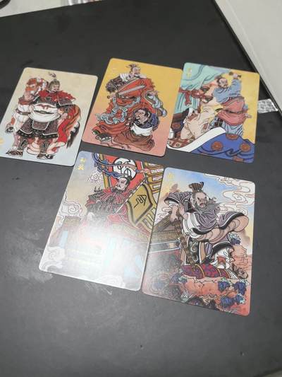 卡牌限时026期专场（20日晚22点截拍） - 超吉梦-天命封神-春秋名将5张普卡-赵洛严绘