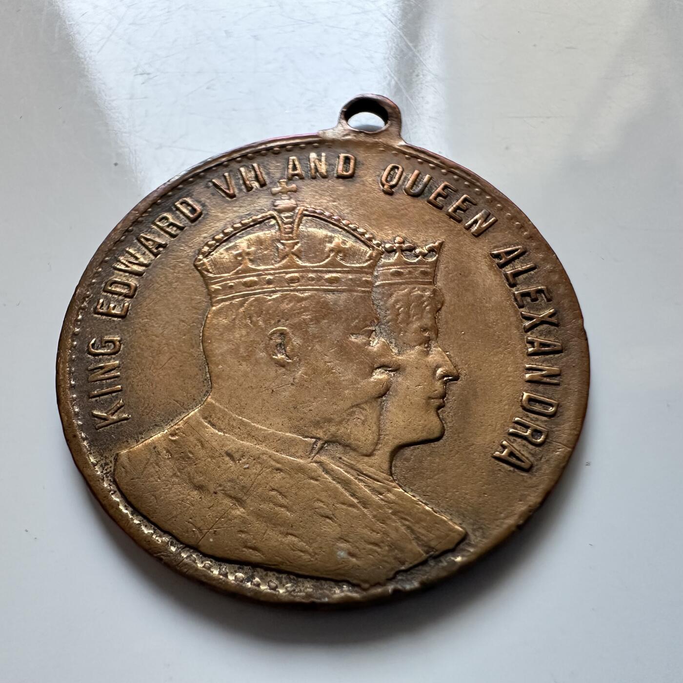 🌹外币初藏🌹🐯2025年第140场  每周二四六晚8️⃣点 接代拍 英国1902年爱德华七世加冕纪念章  铜制 22.6毫米