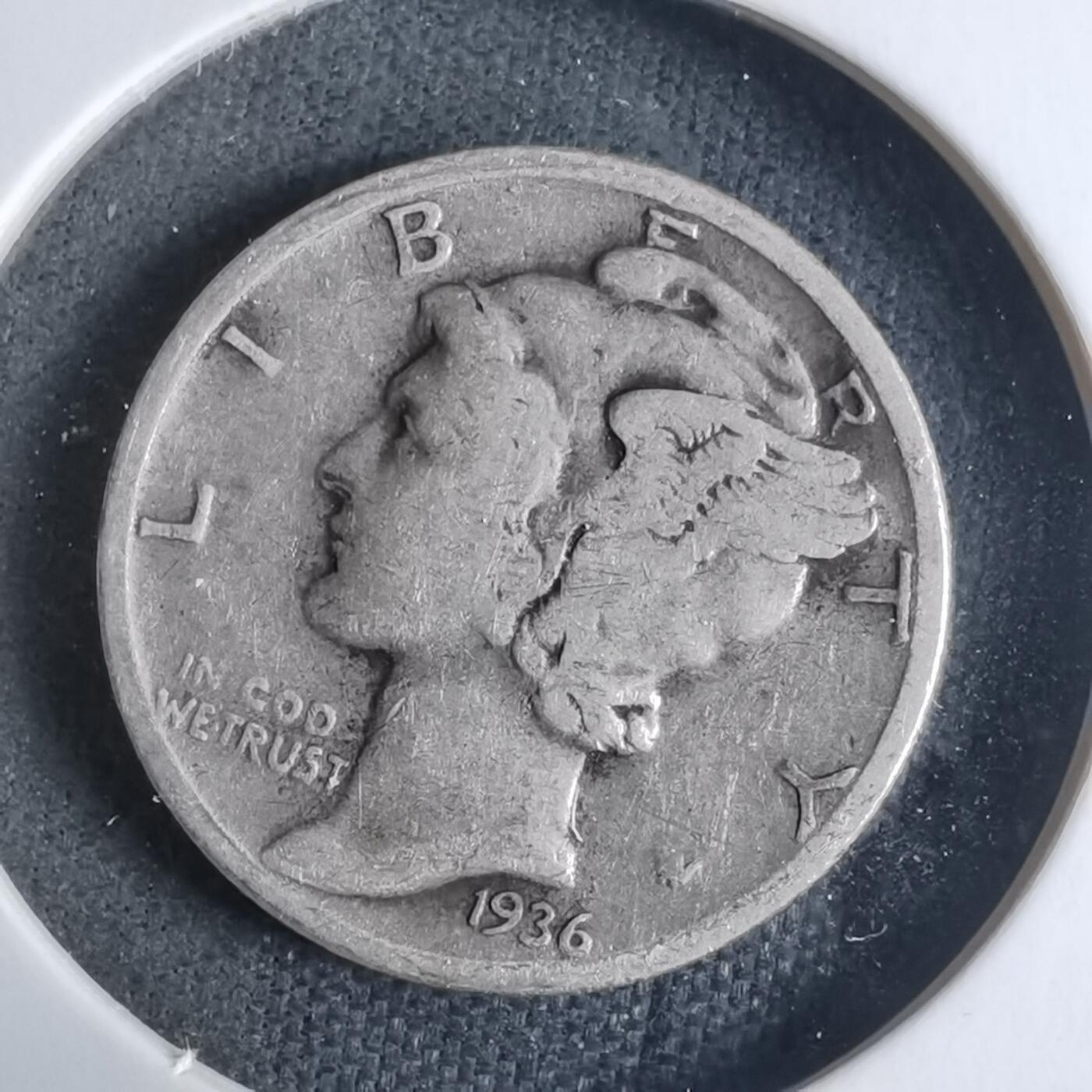 沼泽如烟--第928场 美国1936年十分银币