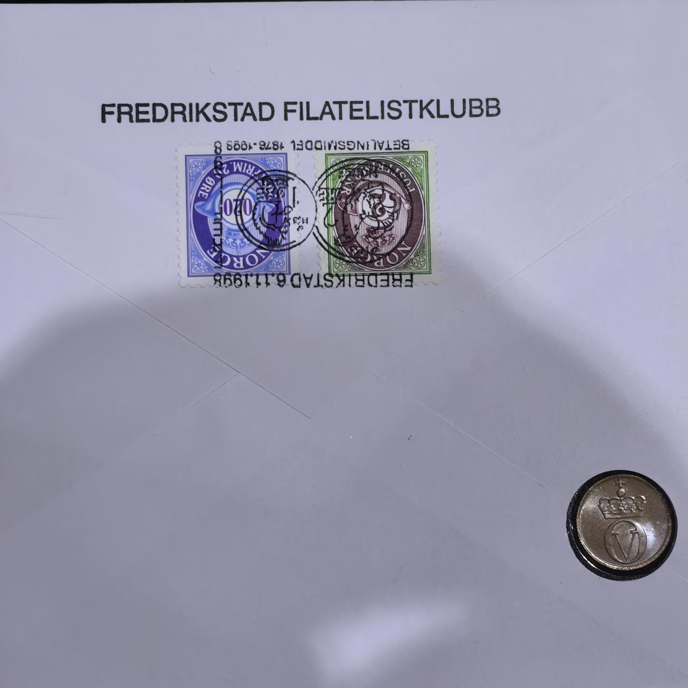 道一币馆币章第一百五十八场 邮币封 挪威1972年松鼠1欧尔铜镍币