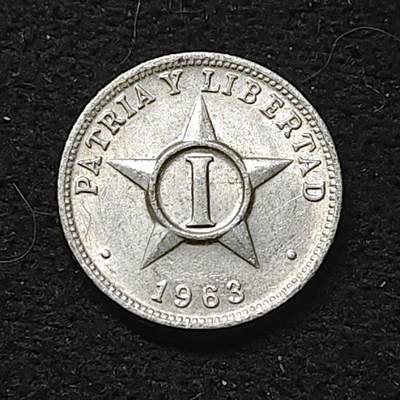 【全场包邮】纯粹捡漏拍484场（免费代拍第21场） - 古巴1963年1分 UNC品相