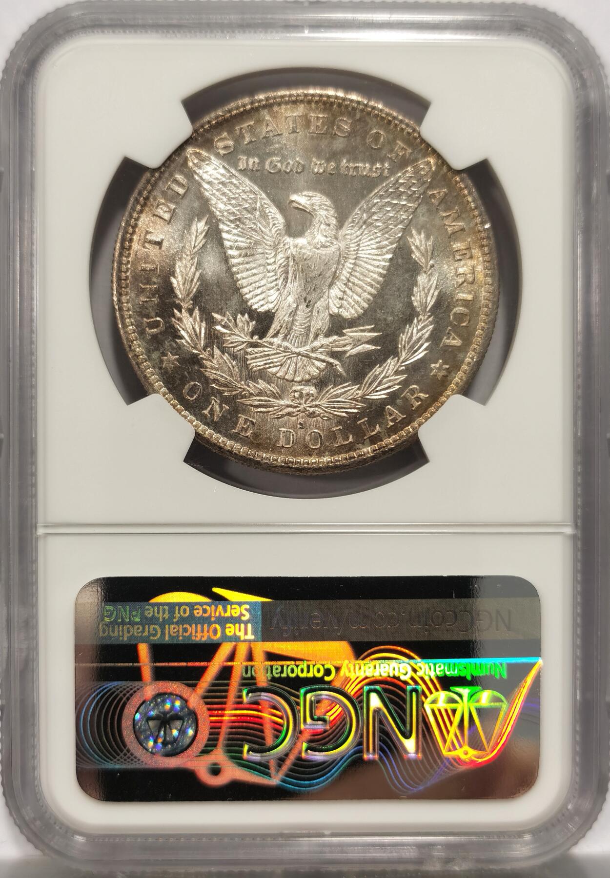 博洋堂世界钱币拍卖第151期（全场包邮） NGC MS63 美国1879年摩根银币 经典品种，原光好品