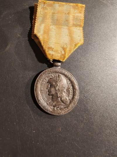 老王徽章第169期 - 法国1883-1885中法战争奖章     海军7地名版    950银