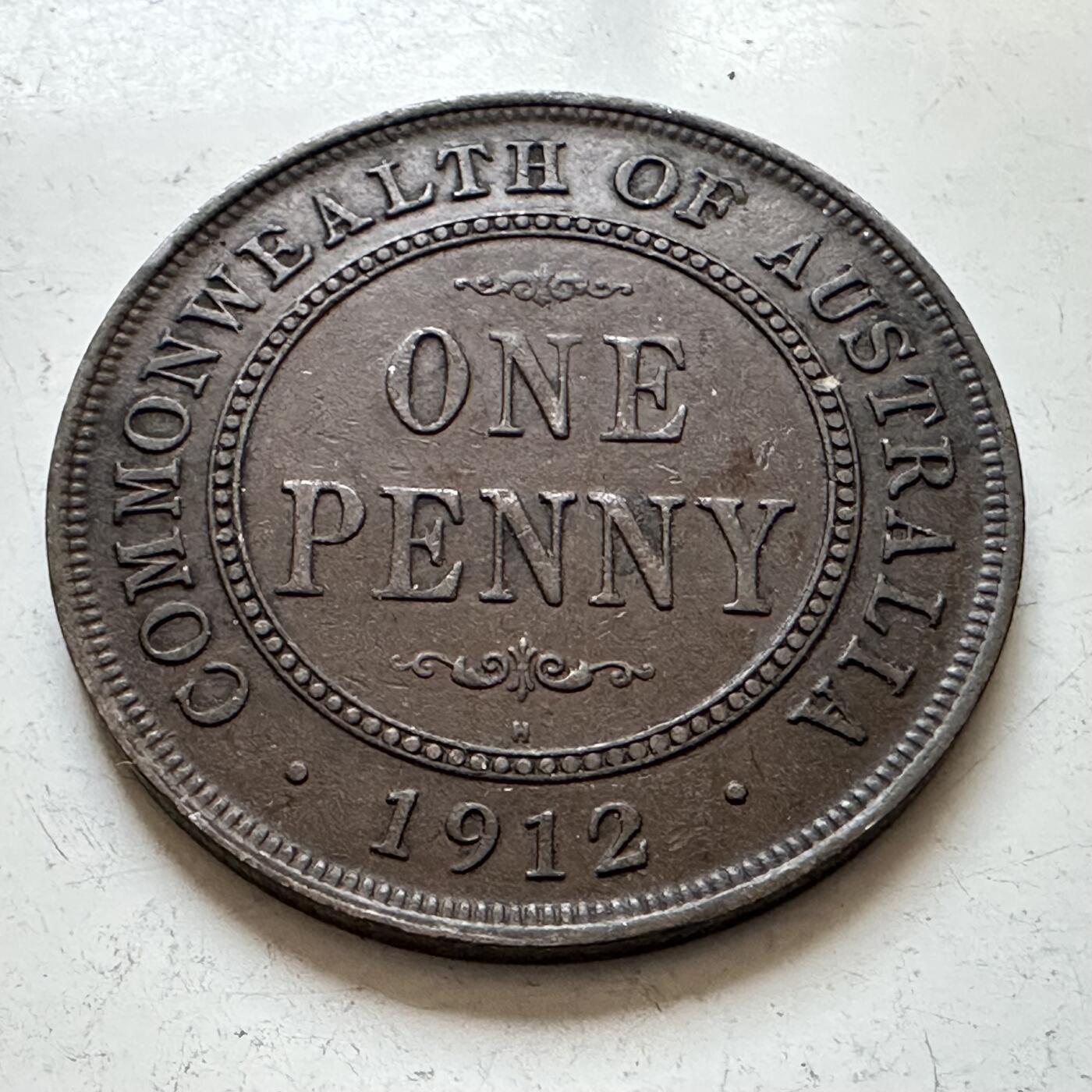 🌹外币初藏🌹🐯2025年第140场  每周二四六晚8️⃣点 接代拍 澳大利亚1912年一便士