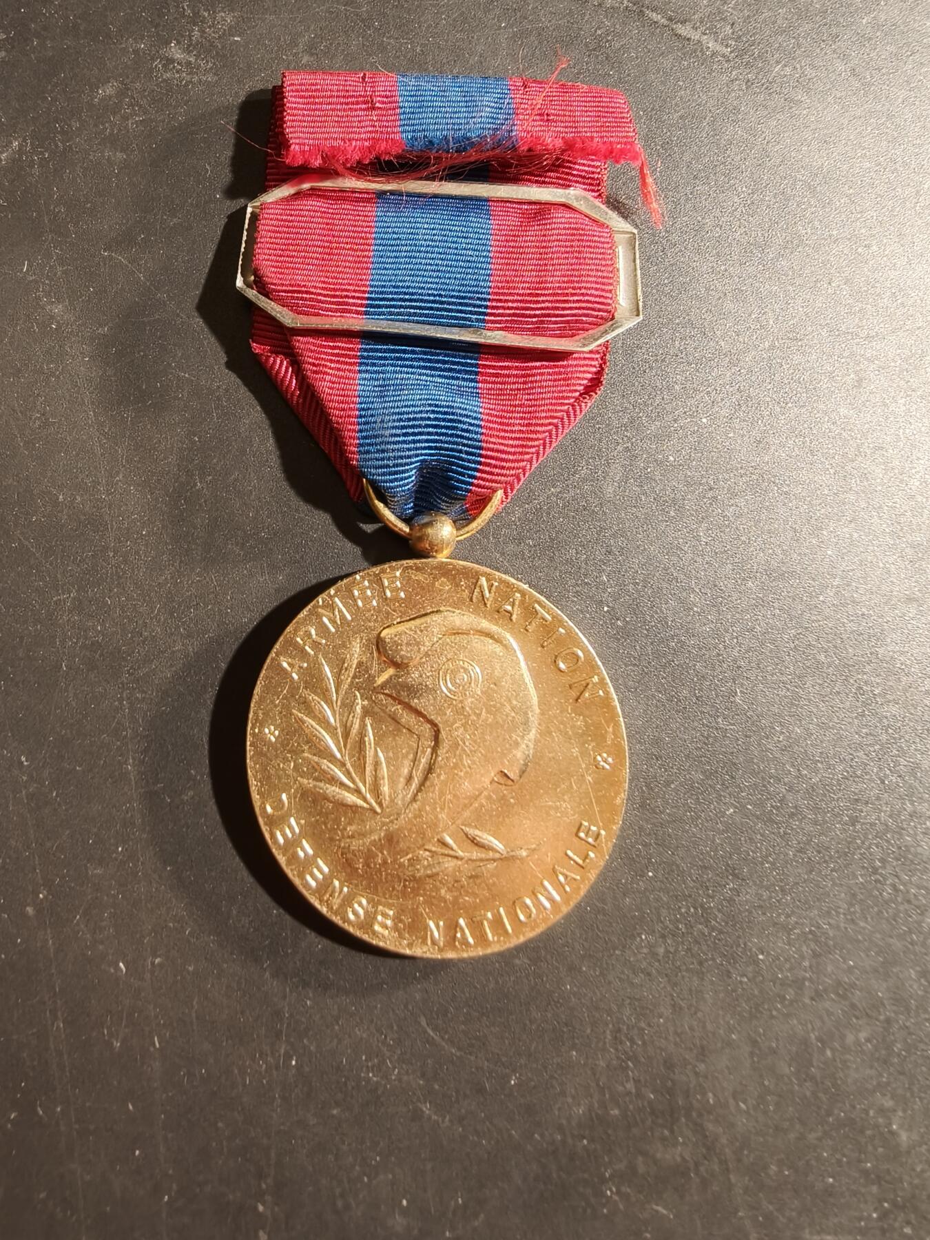 老王徽章第169期 法国金级国防服役奖章     外籍军团勋条