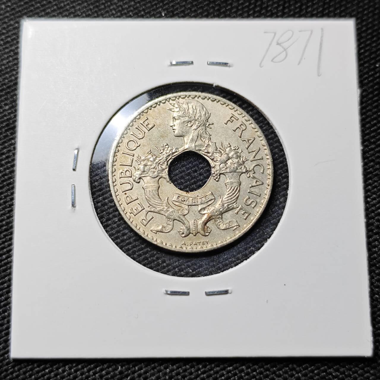 KK钱币收藏小铺 第378期  2月预留时间 周末发货  1939法属印支5分