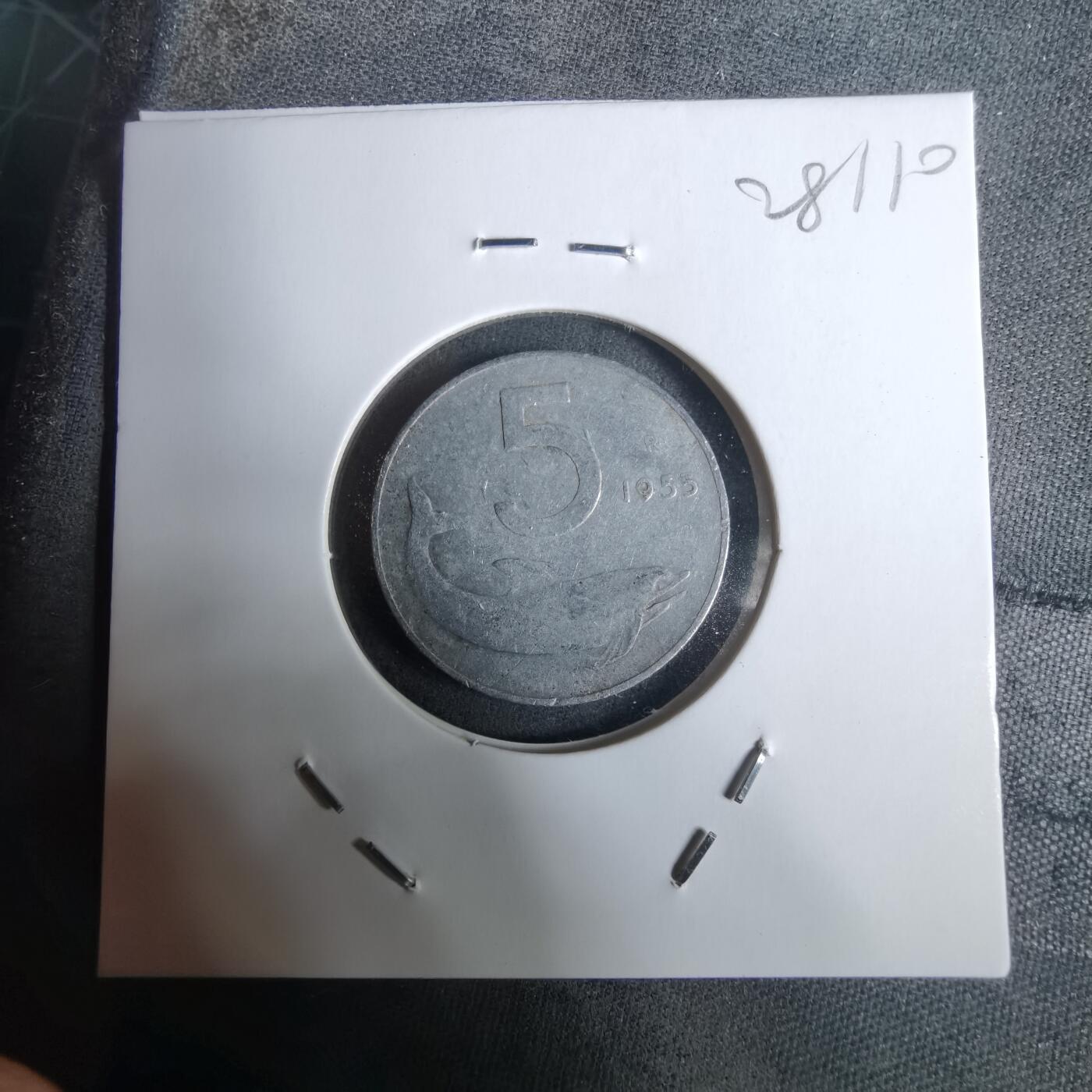 沼泽如烟--第928场 意大利1955年5里拉