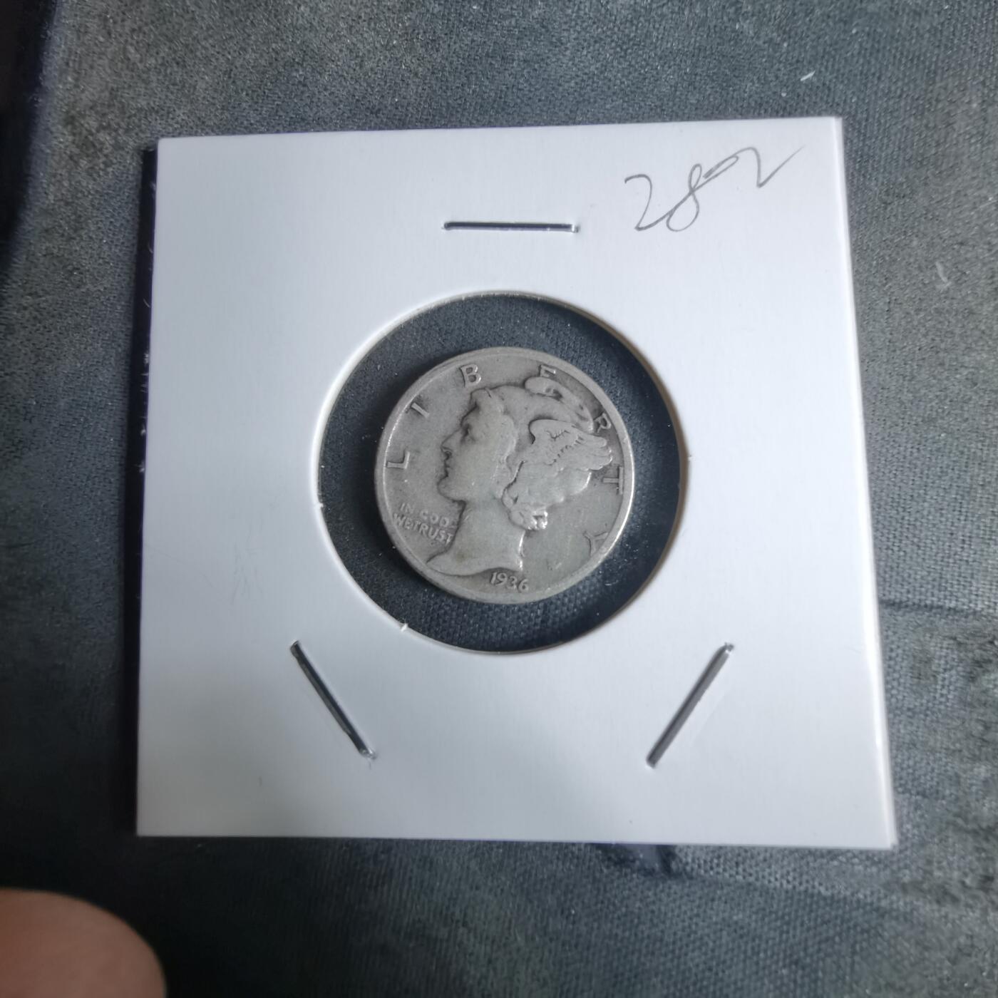 沼泽如烟--第928场 美国1936年十分银币