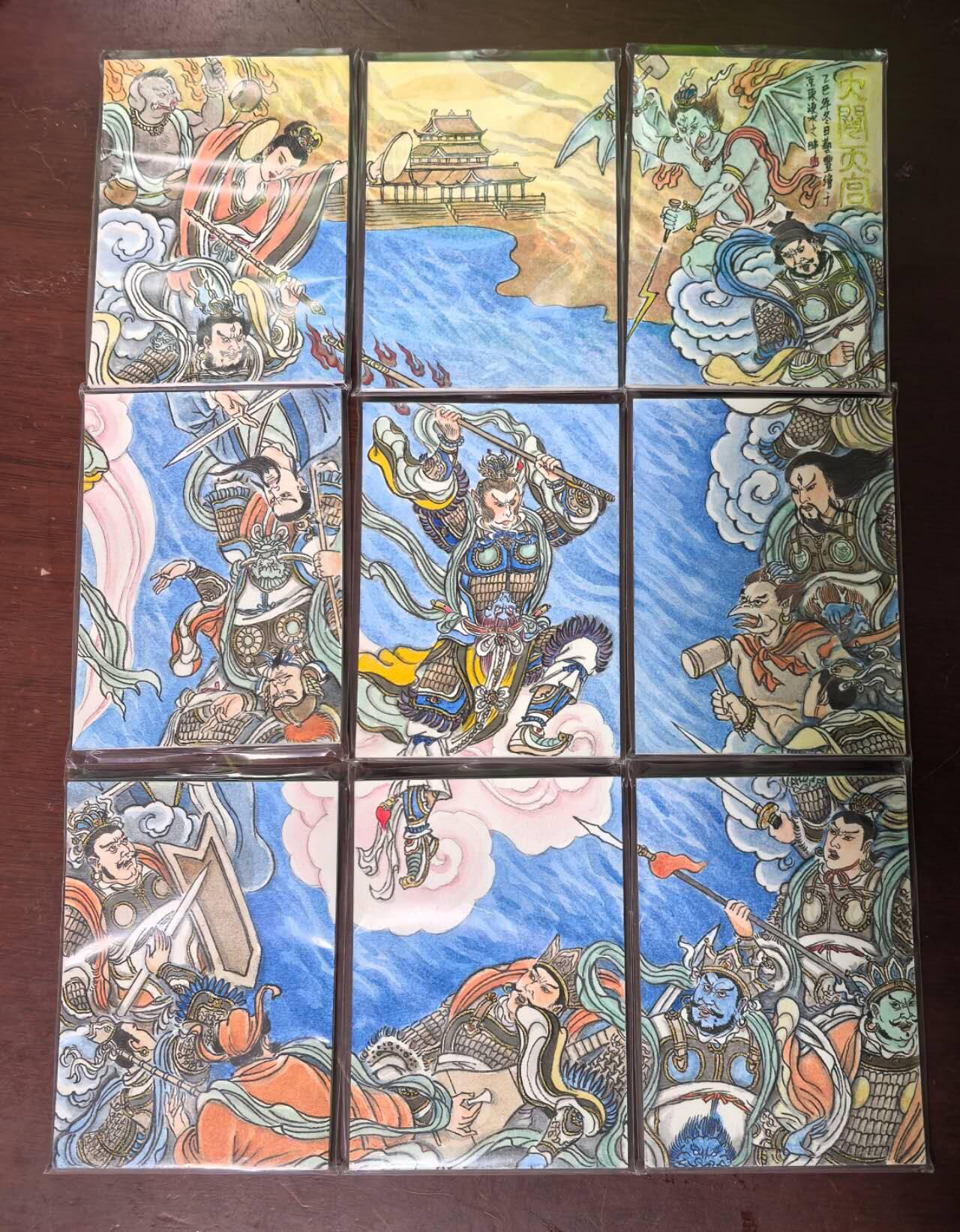 亡灵潮玩 马年首场 1月5日20点截拍 【手绘卡】国潮至臻礼盒 大闹天宫 卢艺丰九拼手绘