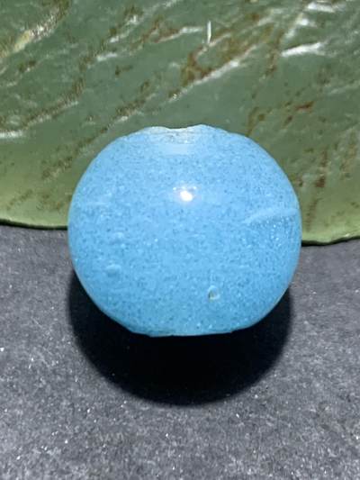 罕见建国前后库存夜光琉璃苹果珠一颗， - 罕见建国前后库存夜光琉璃苹果珠一颗，