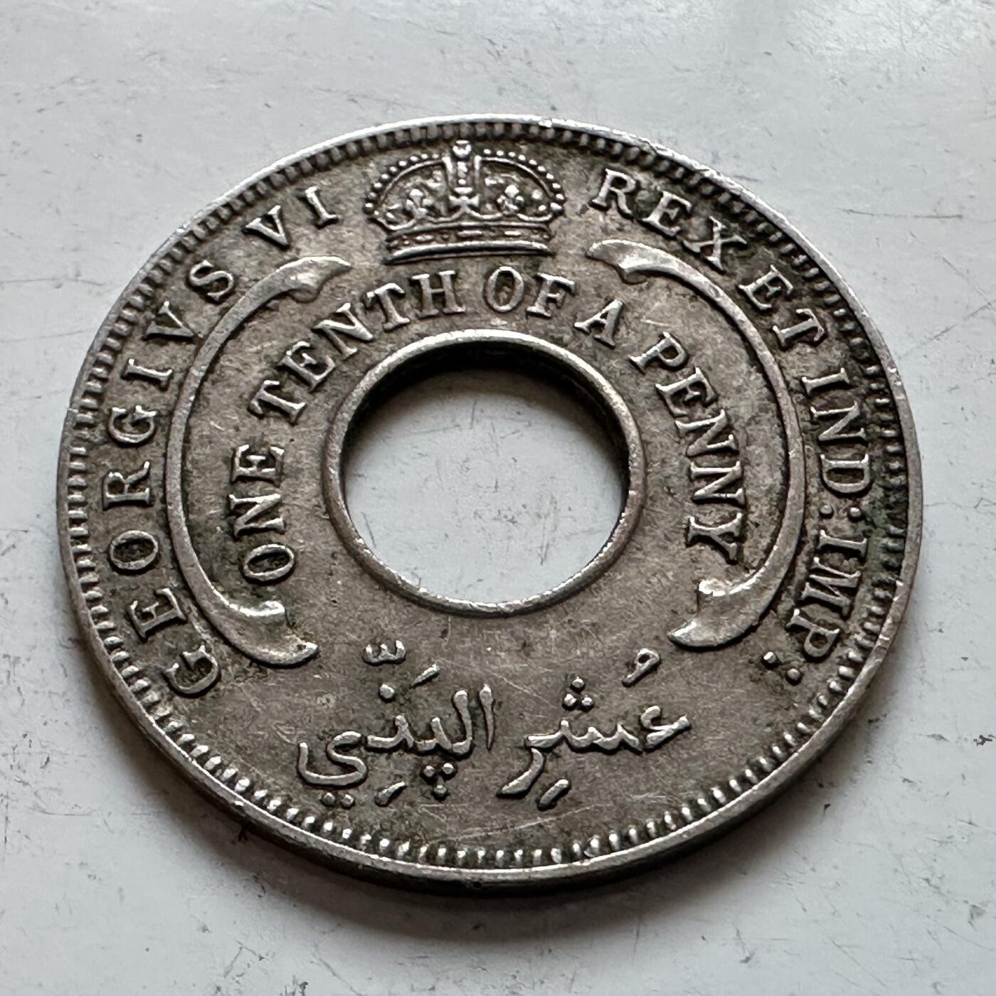 🌹外币初藏🌹🐯2025年第140场  每周二四六晚8️⃣点 接代拍 英属西非1942年1/10便士