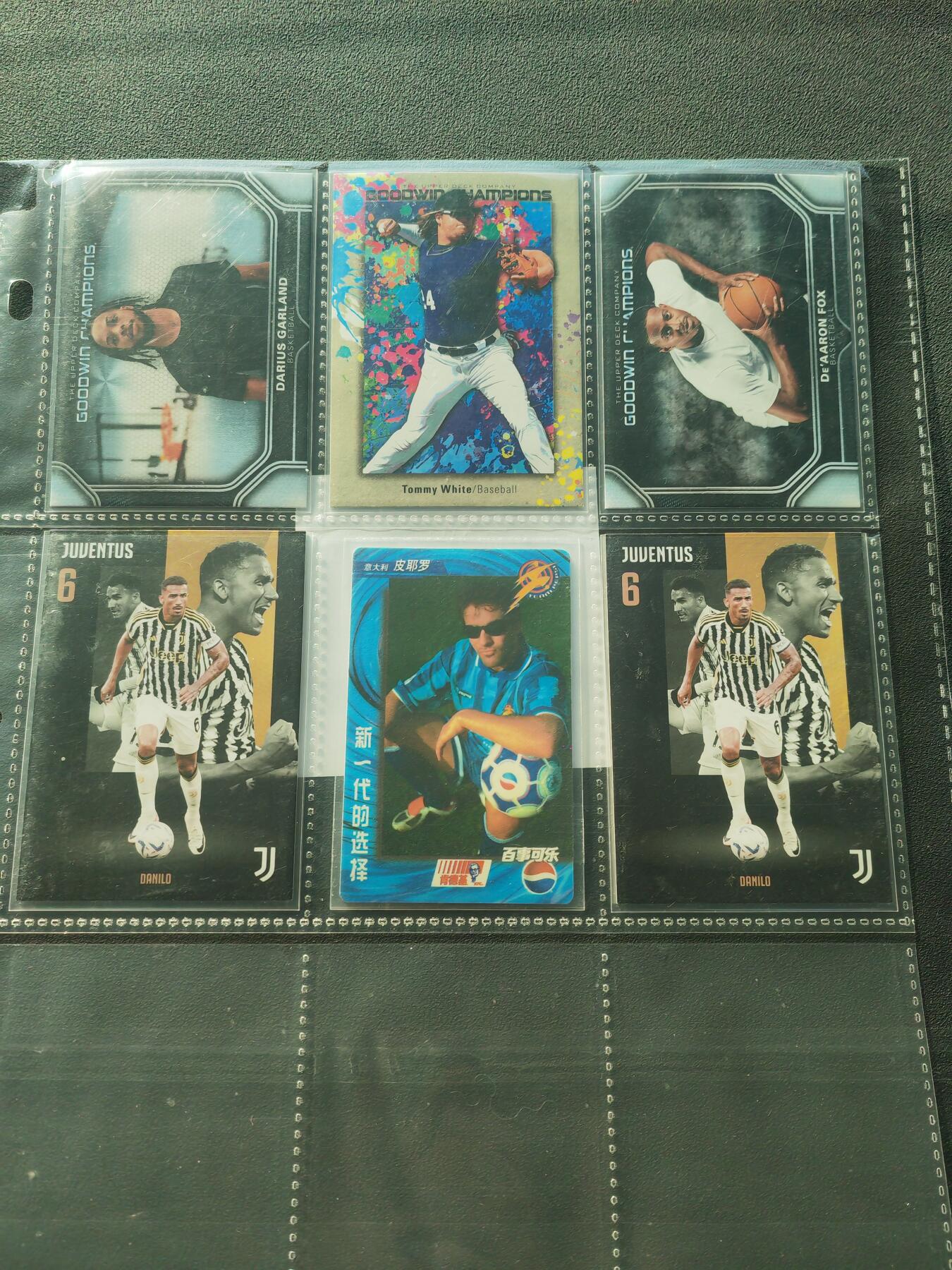 阳大大卡牌拍卖第86期（持续收拍品，周六晚上九点截拍，进群福利早知道） 体育明星 厚卡 6张 带卡膜入卡页