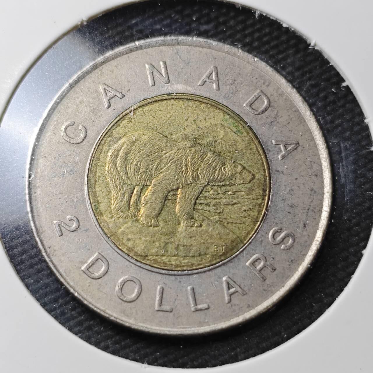 KK钱币收藏小铺 第377期  2月预留时间 周末发货  加拿大2元