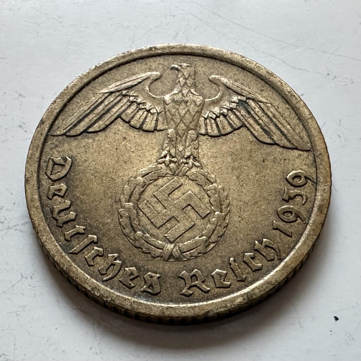 🌹外币初藏🌹🐯2025年第140场  每周二四六晚8️⃣点 接代拍 德国1939年A版10芬尼