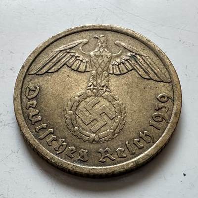 🌹外币初藏🌹🐯2025年第140场  每周二四六晚8️⃣点 接代拍 - 德国1939年A版10芬尼