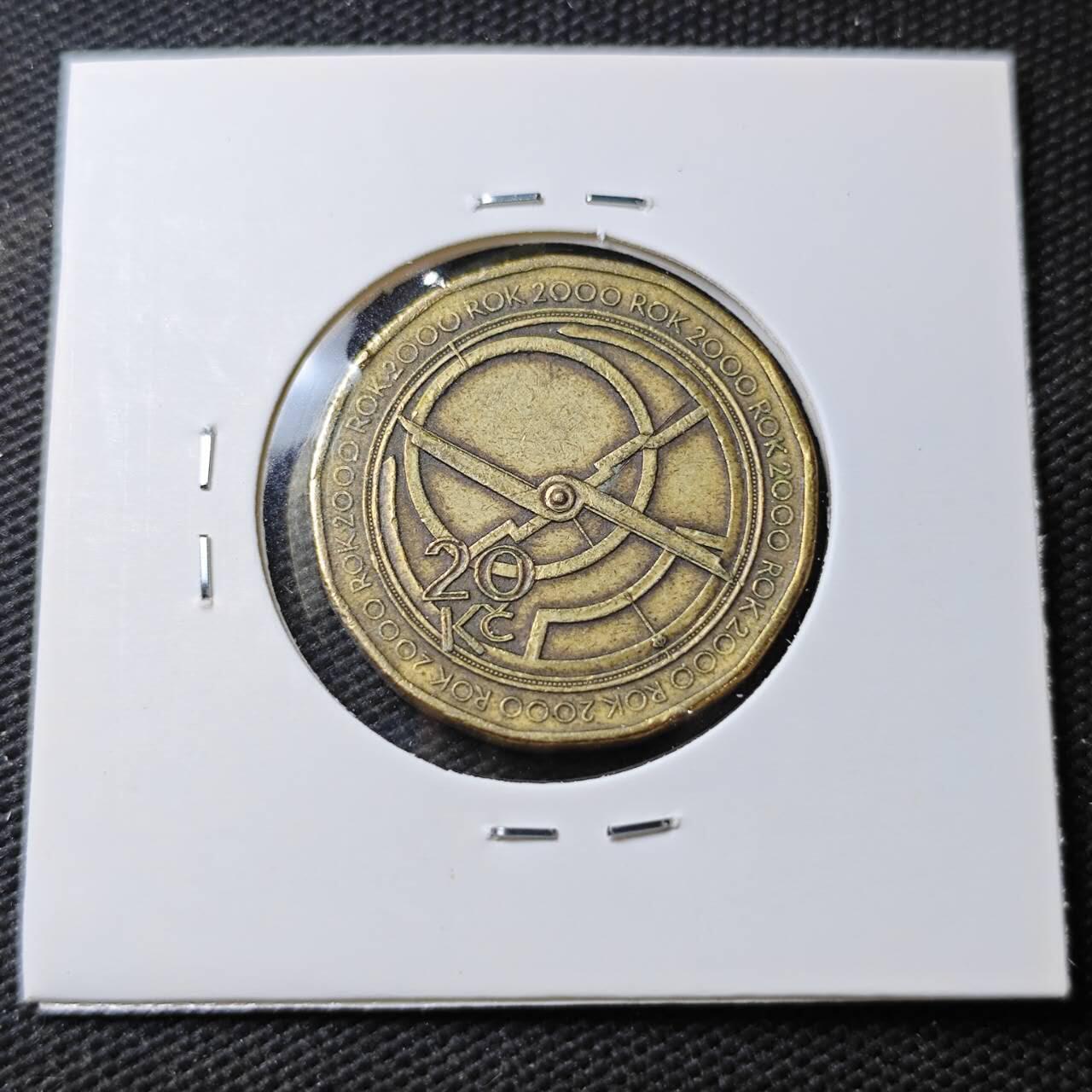 KK钱币收藏小铺 第377期  2月预留时间 周末发货  捷克20克朗纪念币