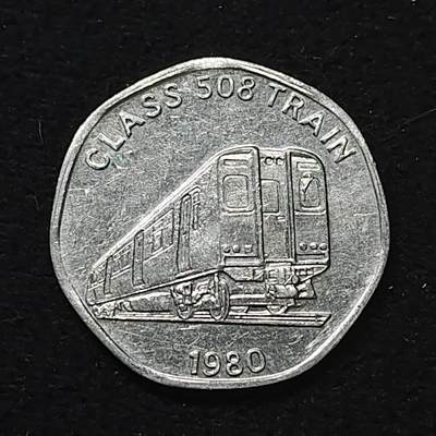 【全场包邮】纯粹捡漏拍484场（免费代拍第21场） - 【代币】英国20分国家交通代币-1980年铁路508型通勤电力动车