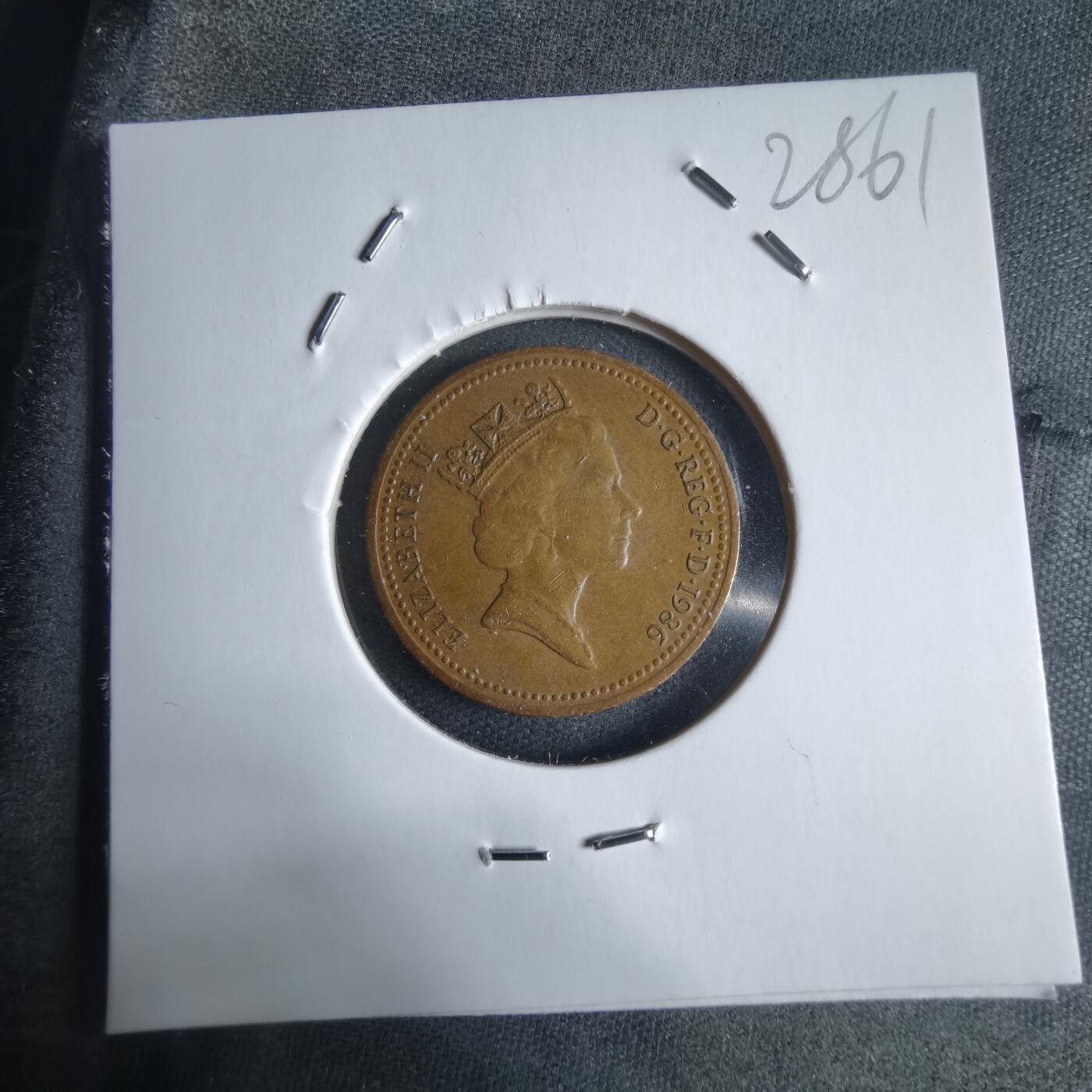 沼泽如烟--第928场 英国1986年1便士