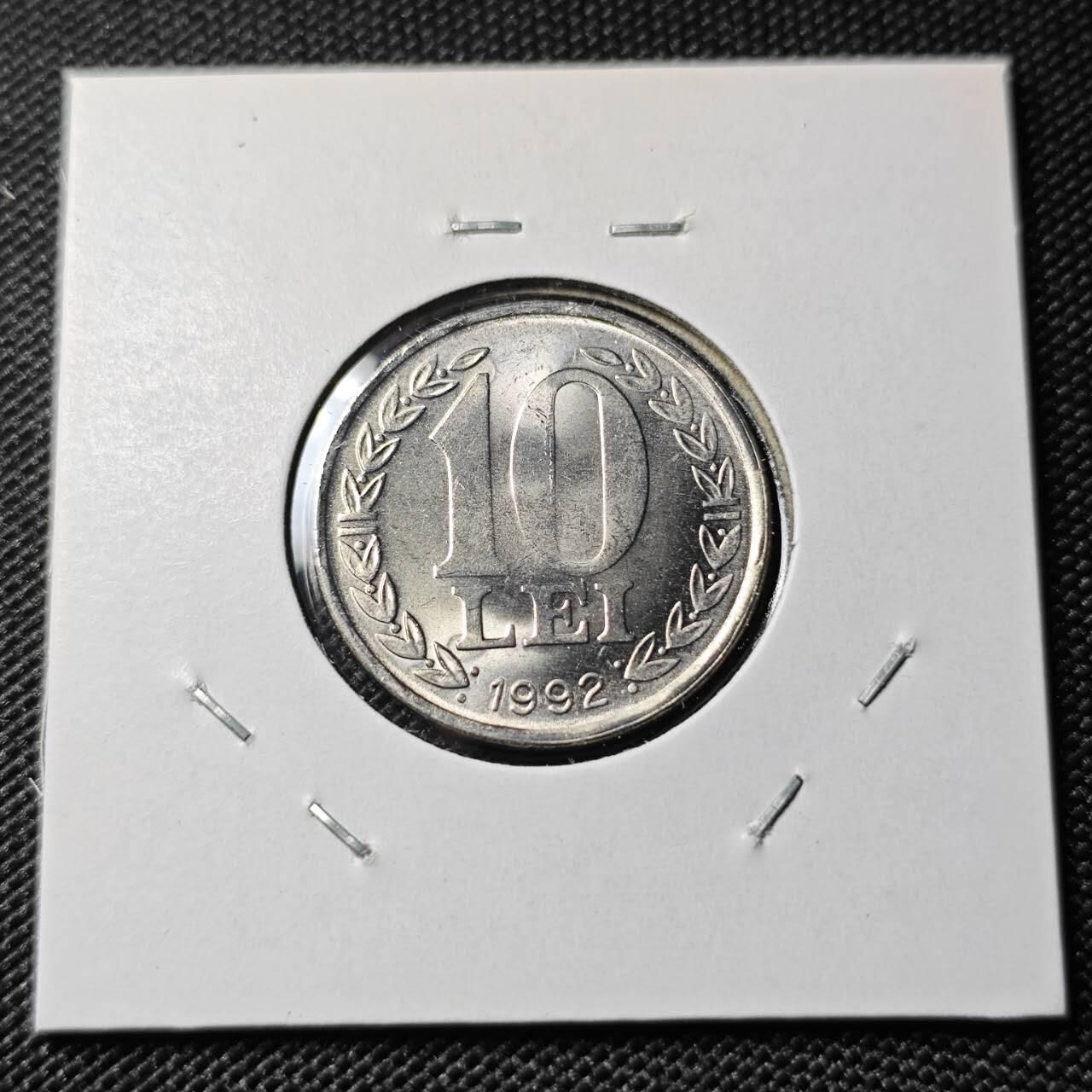 KK钱币收藏小铺 第378期  2月预留时间 周末发货  1989罗马尼亚10列伊