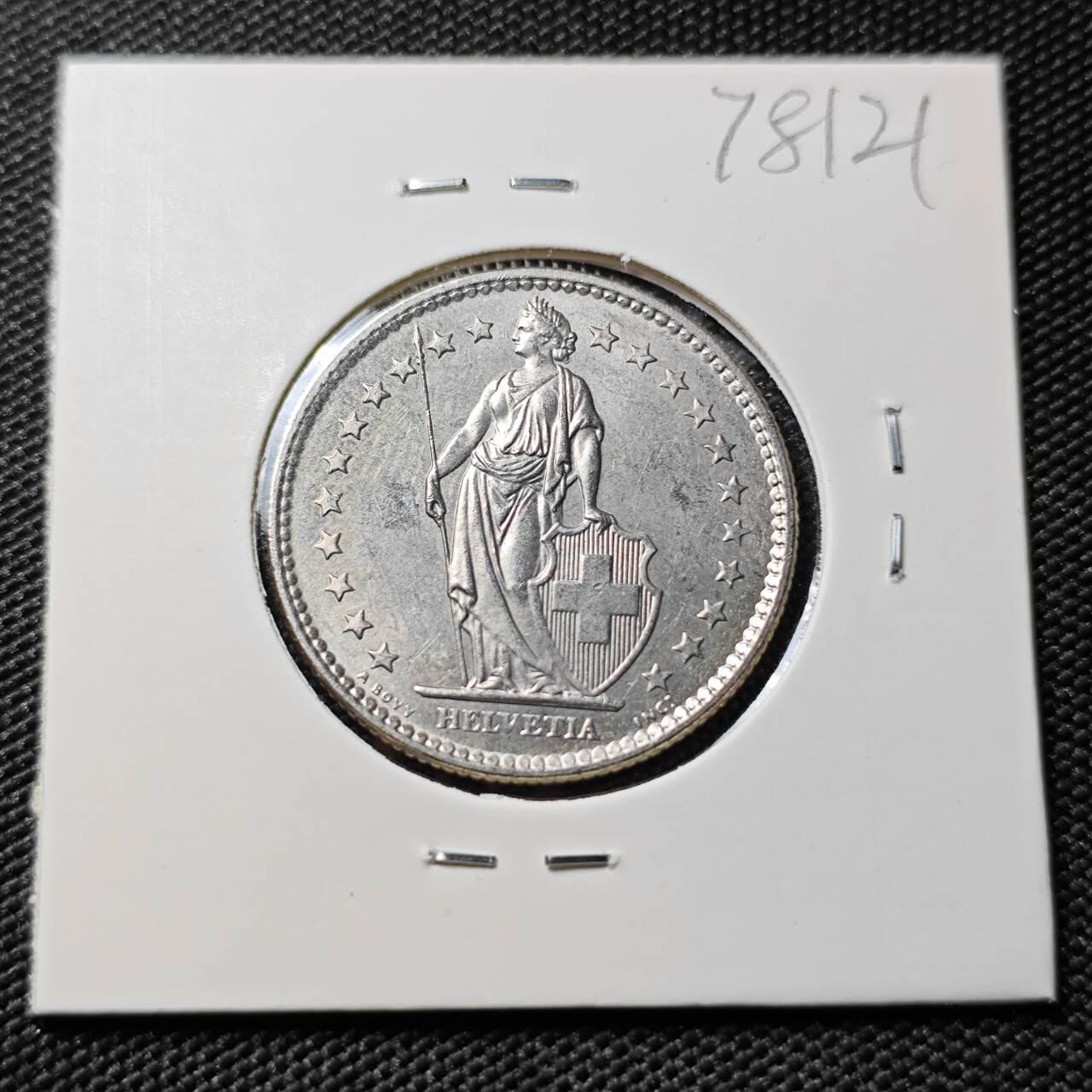 KK钱币收藏小铺 第378期  2月预留时间 周末发货  1978瑞士2法郎