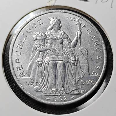 KK钱币收藏小铺 第378期  2月预留时间 周末发货 -  1992法属新喀里多尼亚5法郎