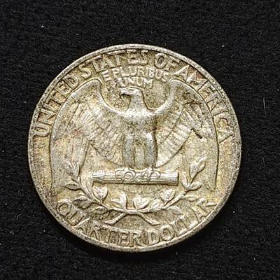 【全场包邮】纯粹捡漏拍484场（免费代拍第21场） - 美国1954年华盛顿25分银币