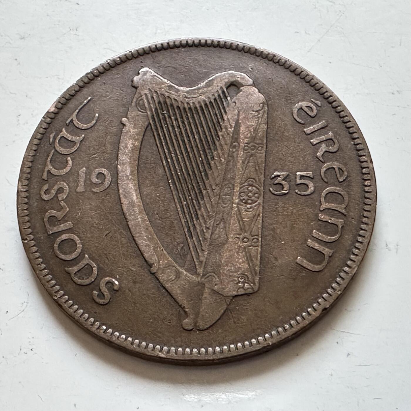 🌹外币初藏🌹🐯2025年第140场  每周二四六晚8️⃣点 接代拍 爱尔兰1935年一便士