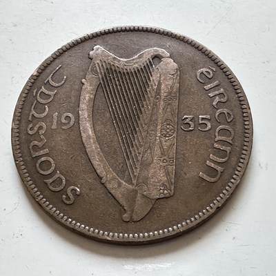 🌹外币初藏🌹🐯2025年第140场  每周二四六晚8️⃣点 接代拍 - 爱尔兰1935年一便士