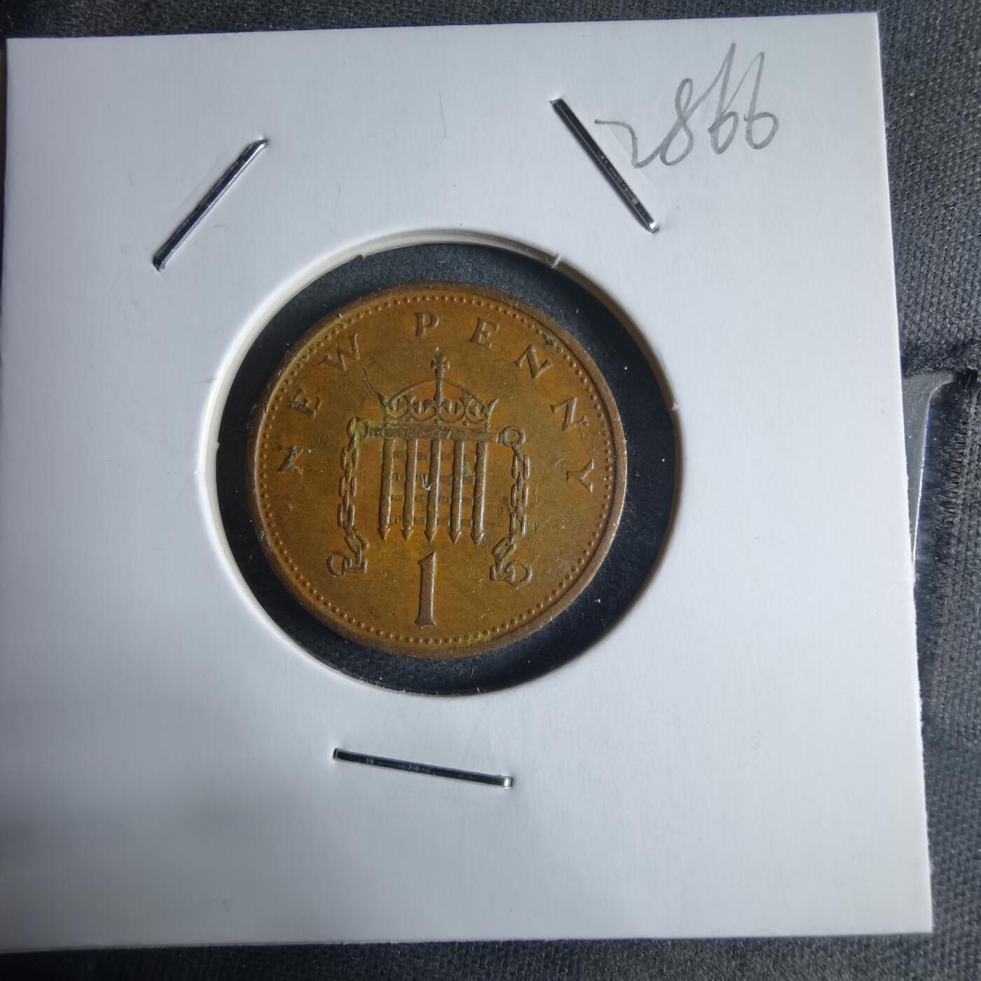 沼泽如烟--第928场 英国1977年1便士