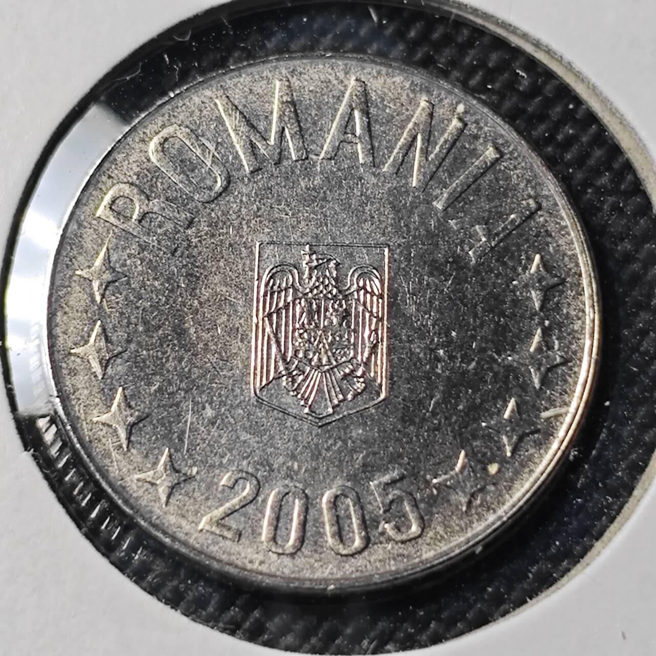 KK钱币收藏小铺 第378期  2月预留时间 周末发货 2005 罗马尼亚10巴尼 好品