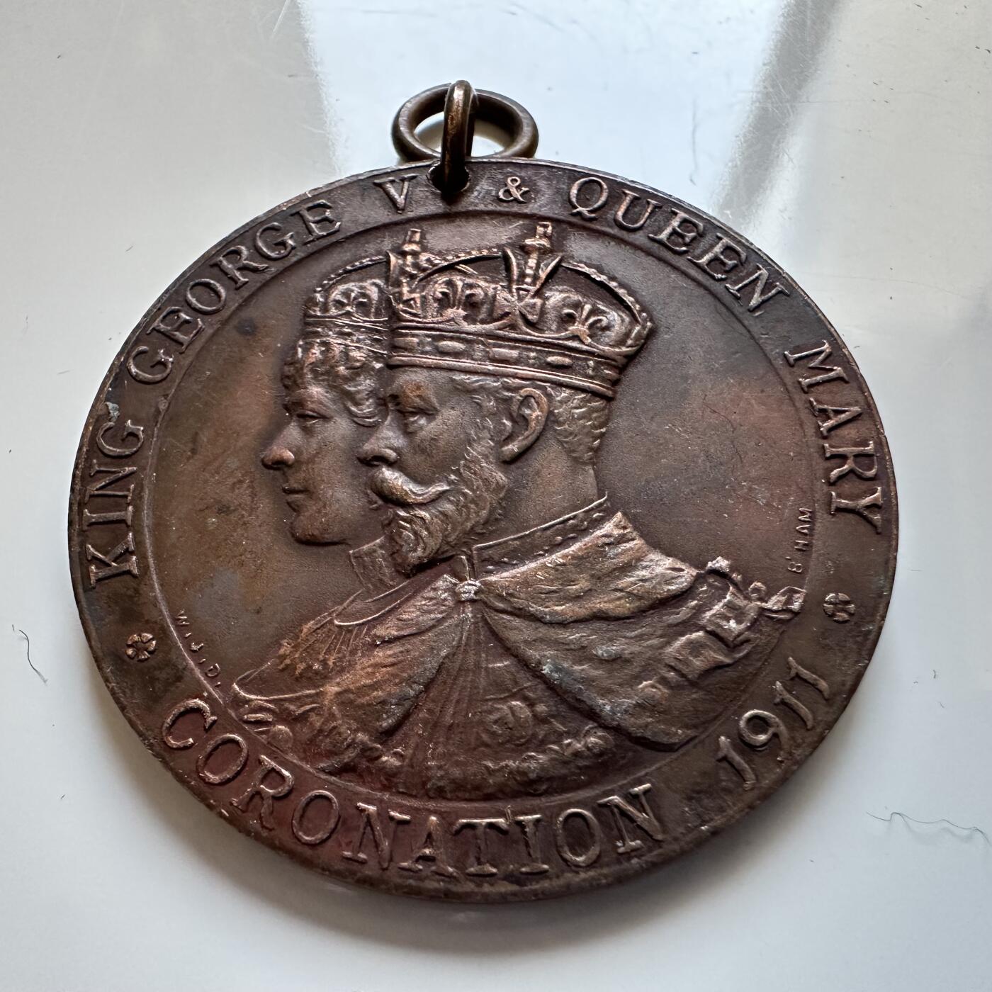 🌹外币初藏🌹🐯2025年第140场  每周二四六晚8️⃣点 接代拍 英国1911年乔治五世加冕纪念章 35毫米15.9克 伯明翰市加冕庆典 b