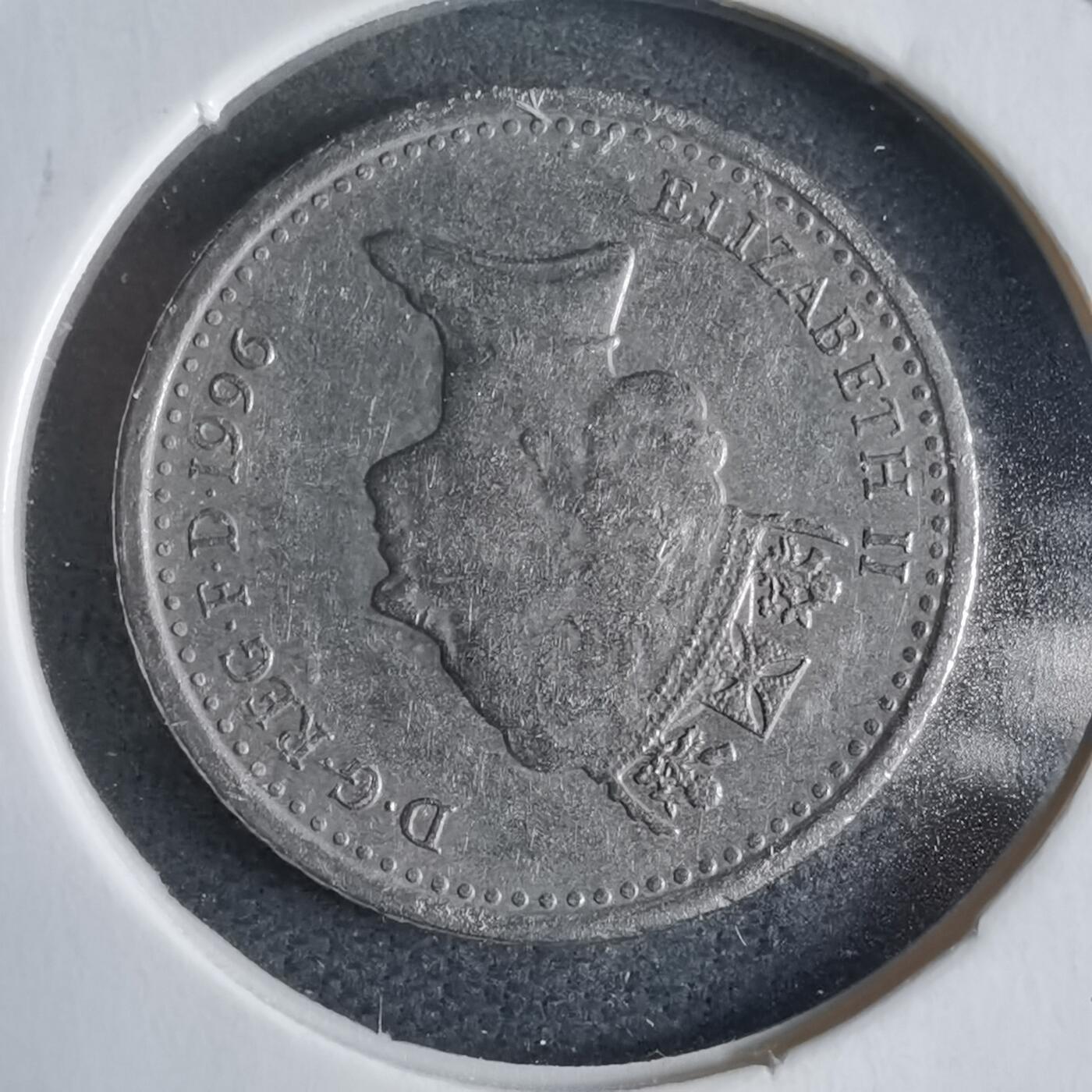 沼泽如烟--第928场 英国1996年5便士