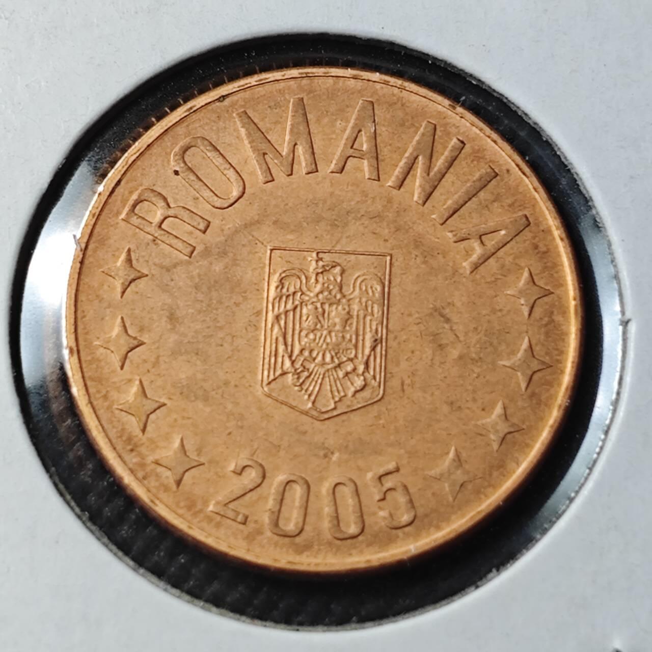KK钱币收藏小铺 第378期  2月预留时间 周末发货  2005罗马尼亚5巴尼