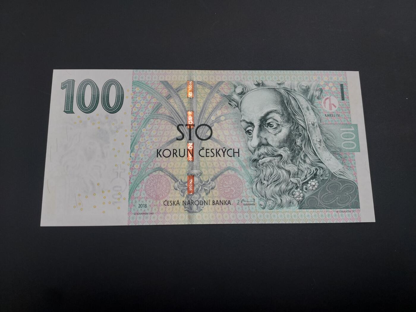 博彦收藏  12月15日 8点 钱币专场 全场包邮 捷克 100克朗 UNC 