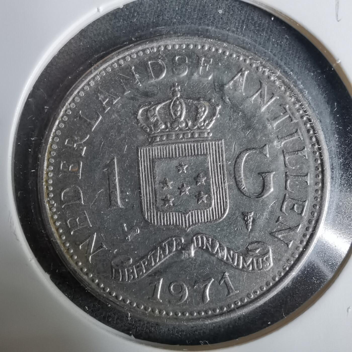 沼泽如烟--第929场 荷属安的列斯1971年1盾