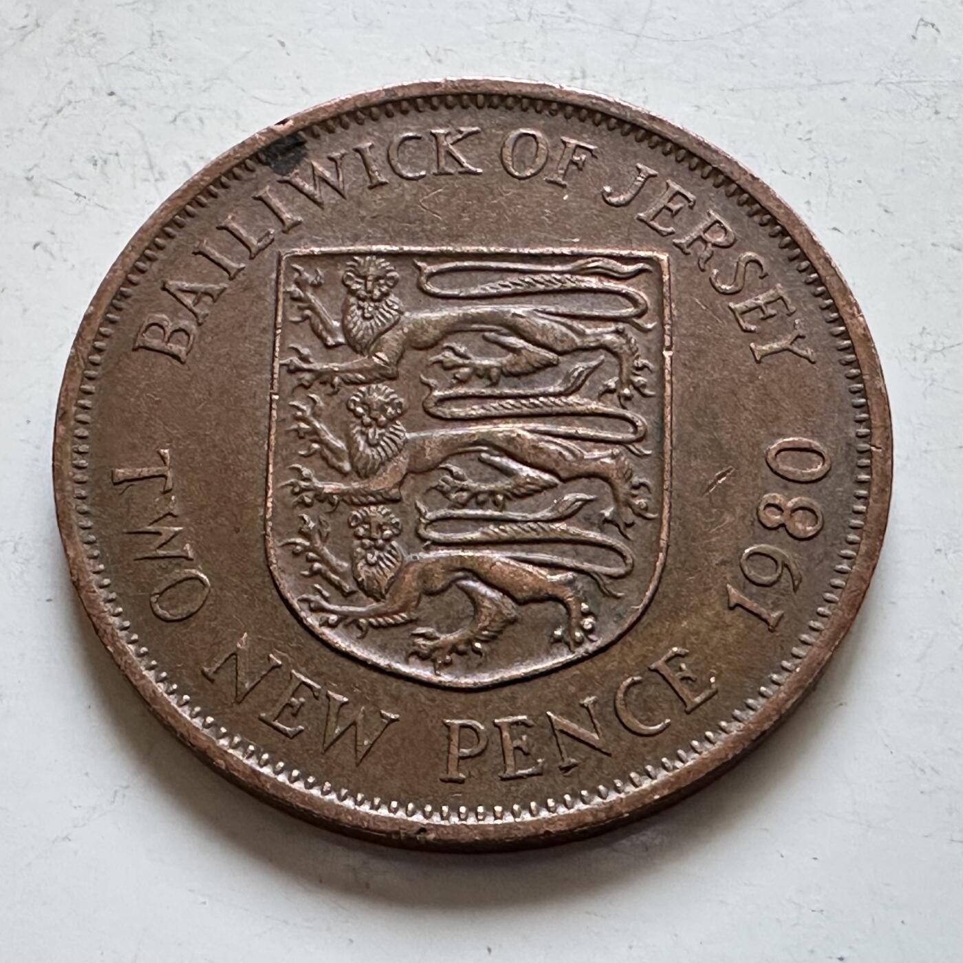 🌹外币初藏🌹🐯2025年第140场  每周二四六晚8️⃣点 接代拍 泽西岛1980年2便士