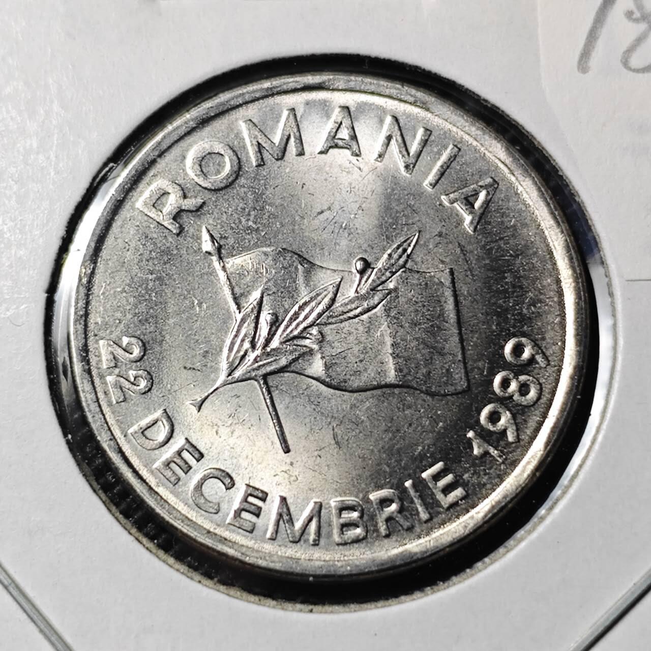 KK钱币收藏小铺 第378期  2月预留时间 周末发货  1989罗马尼亚10列伊