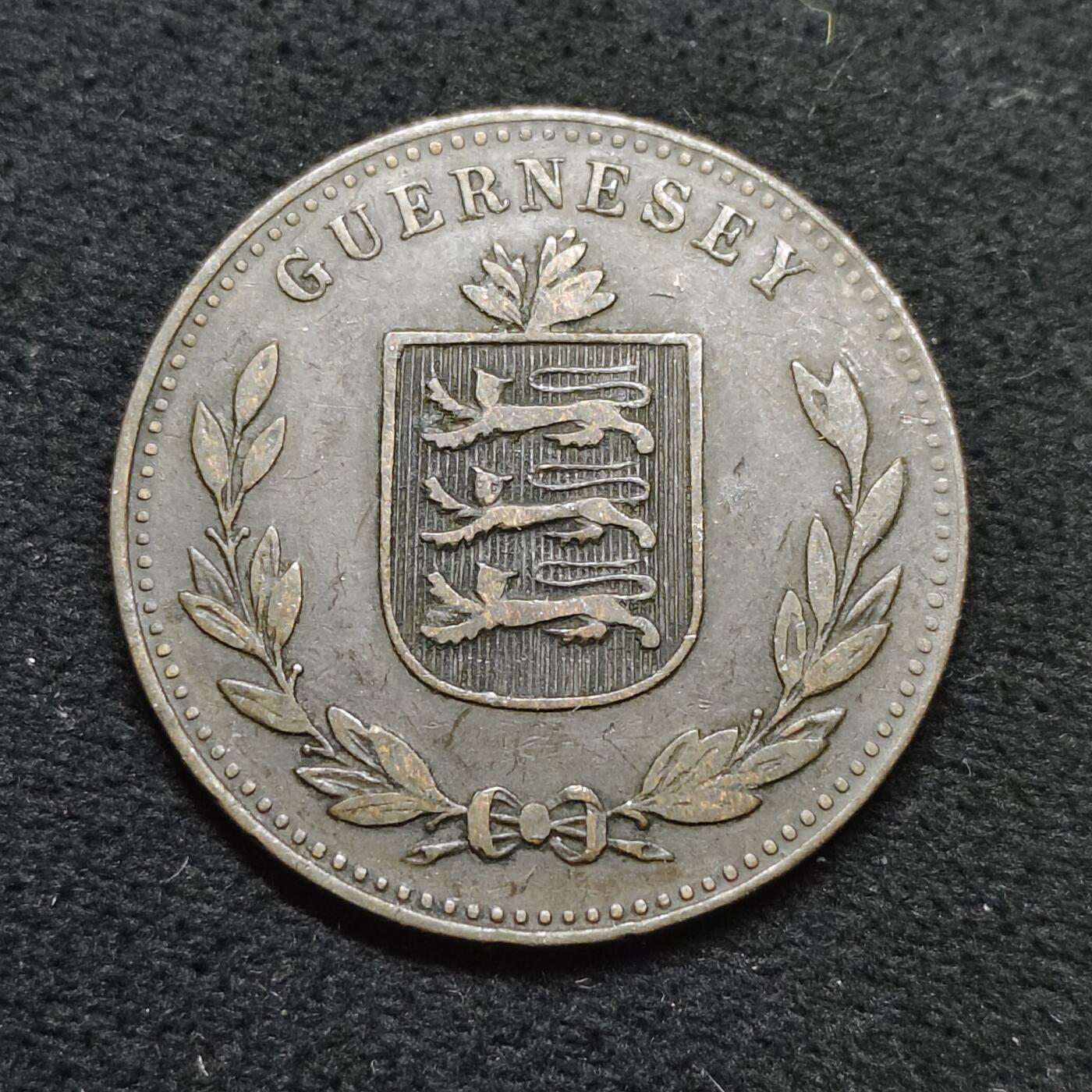 【全场包邮】纯粹捡漏拍484场（免费代拍第21场） 根西1918年8道布大铜币