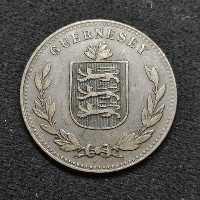 【全场包邮】纯粹捡漏拍484场（免费代拍第21场） - 根西1918年8道布大铜币