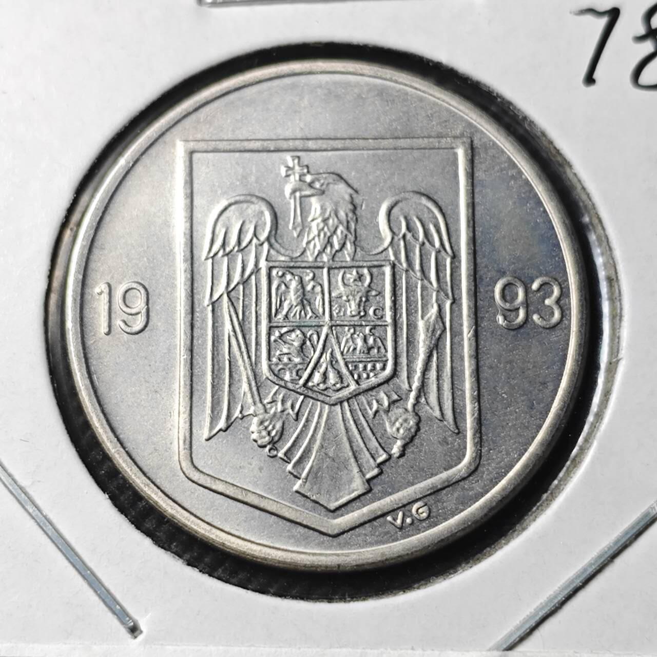 KK钱币收藏小铺 第378期  2月预留时间 周末发货  1993罗马尼亚10列伊 好品