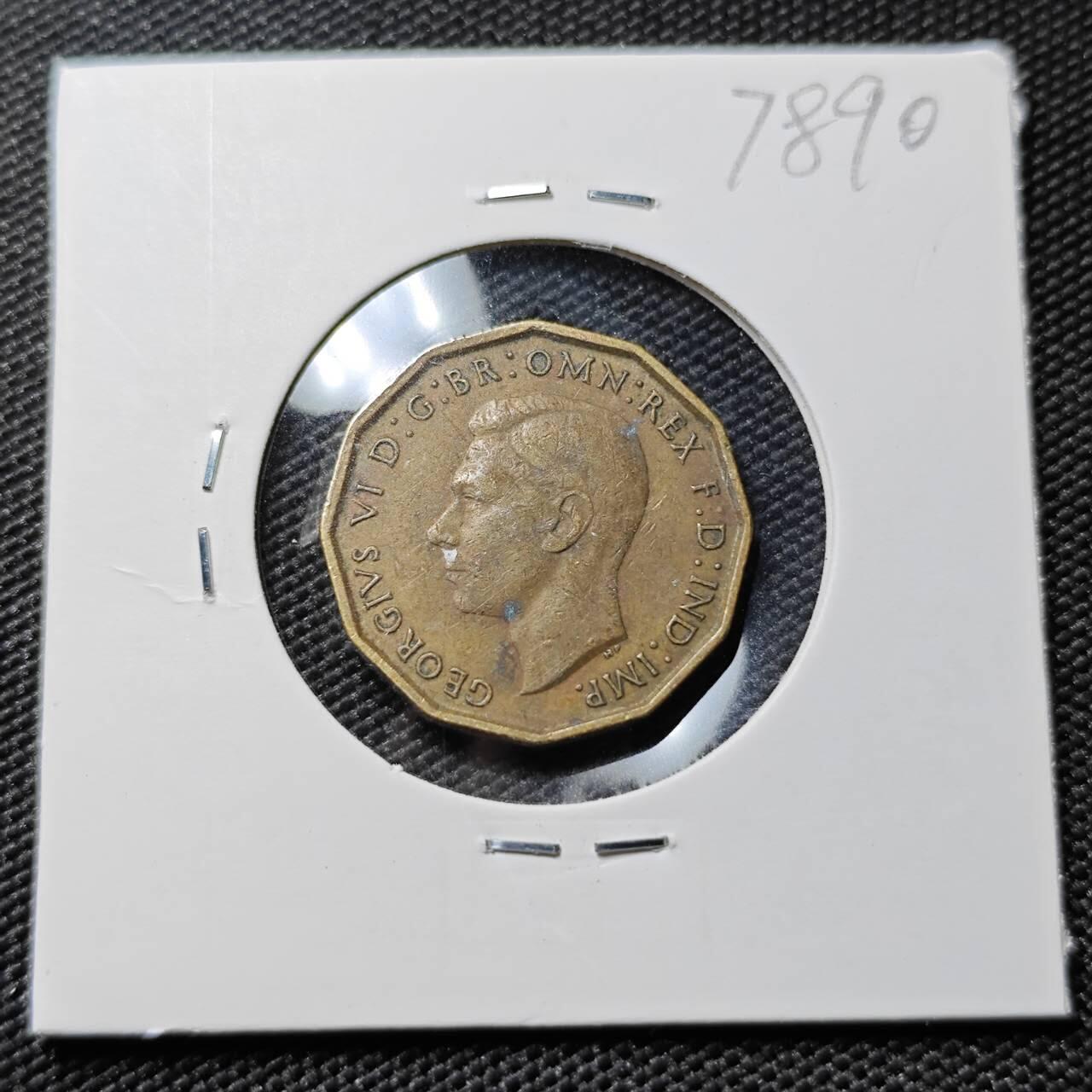 KK钱币收藏小铺 第378期  2月预留时间 周末发货  1937英国3便士铜币