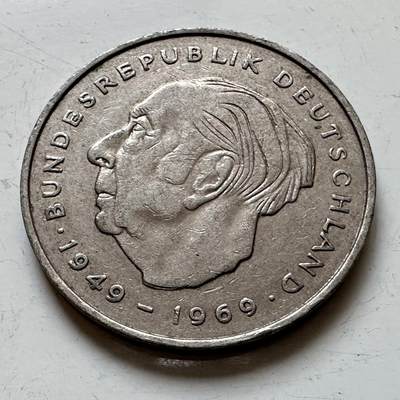 🌹外币初藏🌹🐯2025年第140场  每周二四六晚8️⃣点 接代拍 - 德国1974年J版 2马克 豪斯