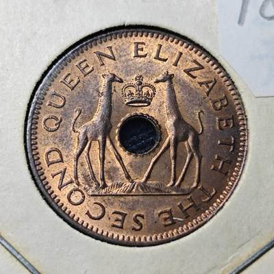 KK钱币收藏小铺 第378期  2月预留时间 周末发货 -  1964罗得西亚0.5便士铜币