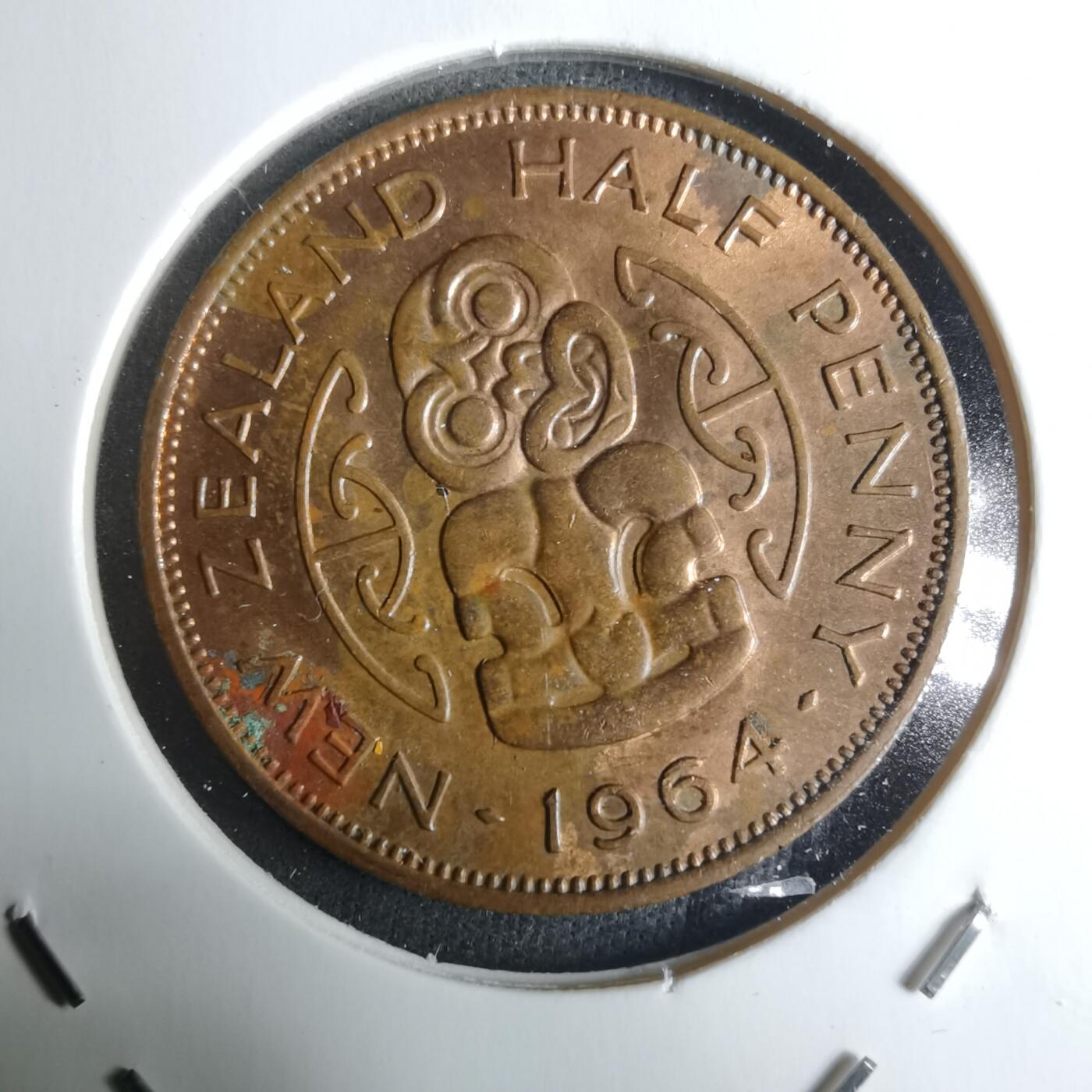 沼泽如烟--第928场 新西兰1964年半便士