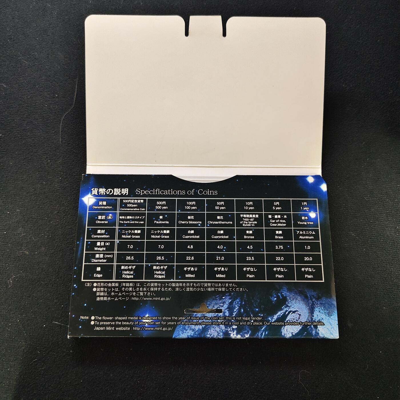 【全场包邮】纯粹捡漏拍485场（免费代拍第22场） 日本平成17年官方封装套币-爱知世博会双500円纪念主题