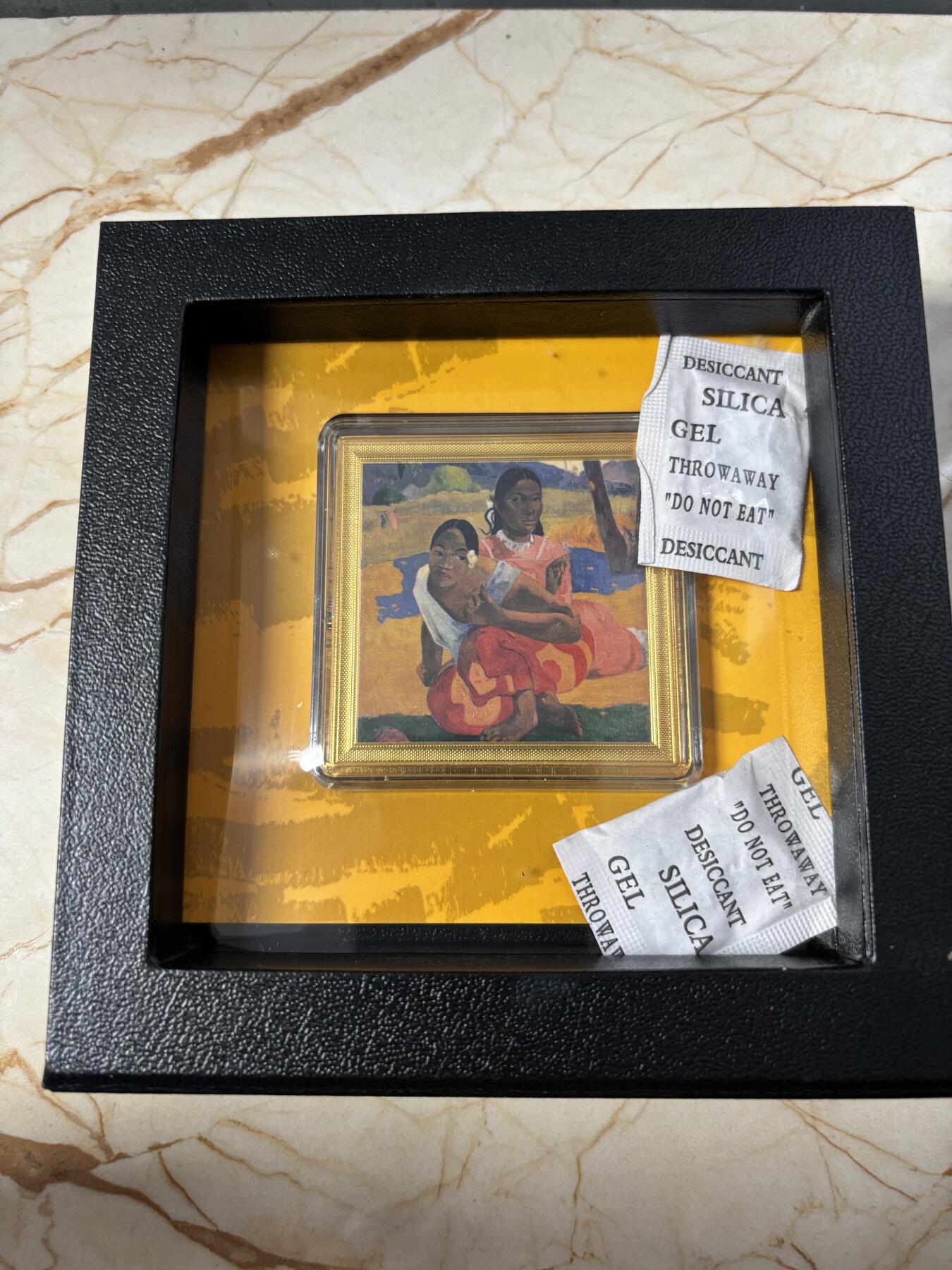 第185期拍卖 纽埃2019最昂贵的名画系列大溪地妇女2盎司纪念银币，999银，发行600枚