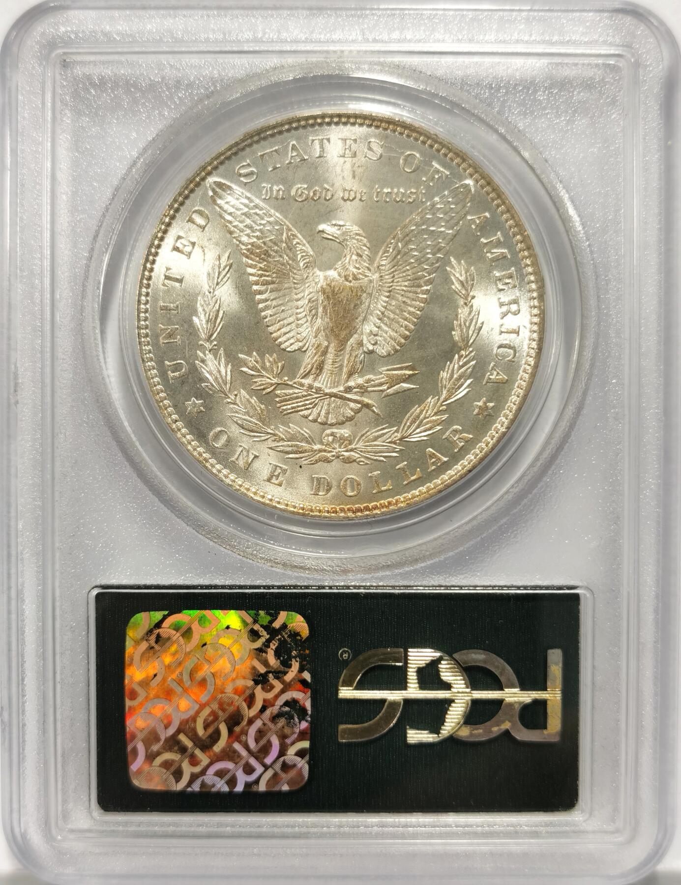 博洋堂世界钱币拍卖第151期（全场包邮） PCGS MS64 美国1887年摩根1美元银币 古老绿盒本身也可作为收藏品