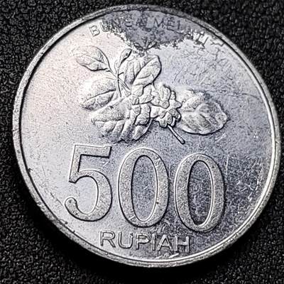 泉币菌-第145场-精品福利场 - 印度尼西亚500卢比铝币