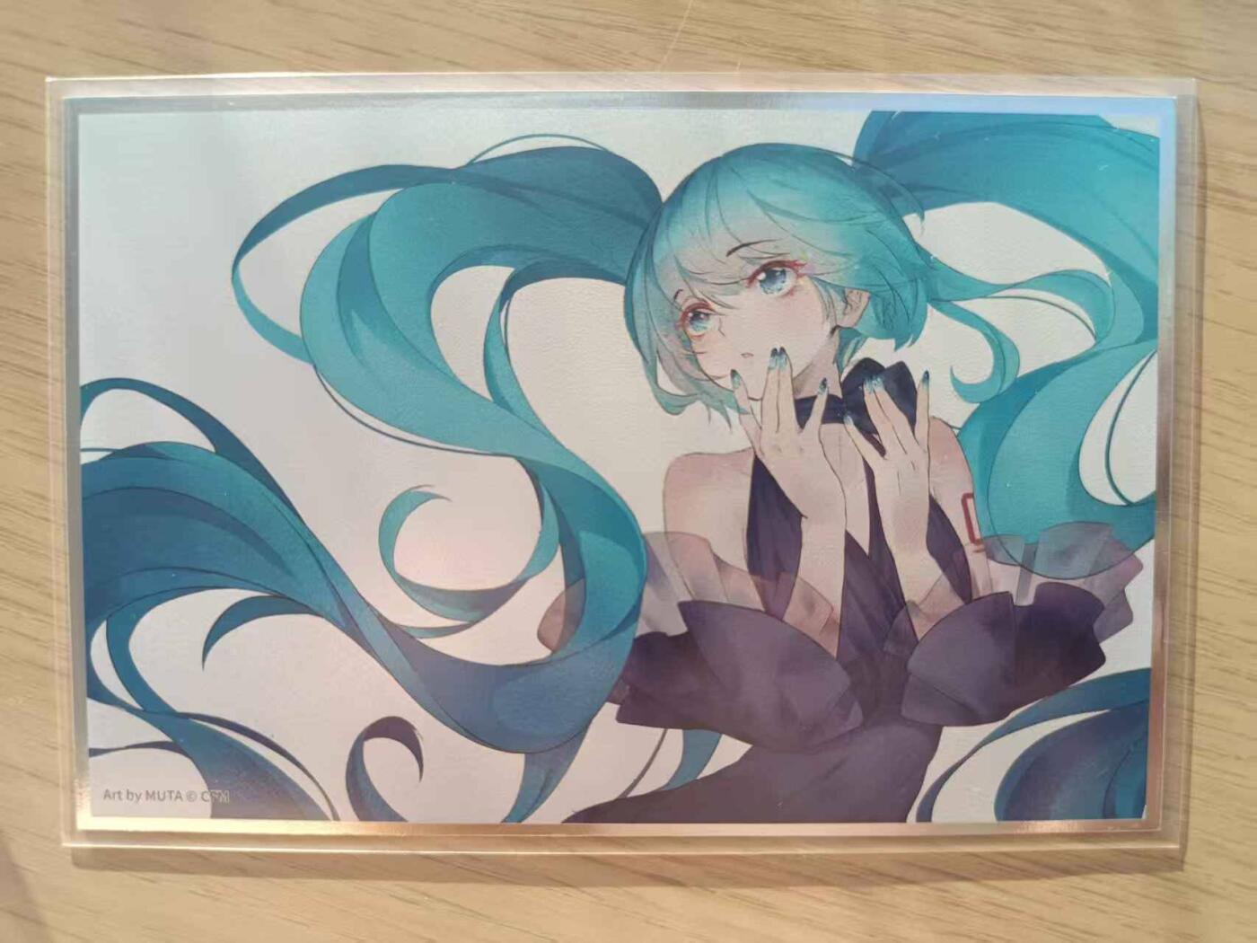 龙虎卡牌六七场 （无佣金，周六结拍，欢迎送拍） 色纸 卡游初音未来(尺寸150X100)