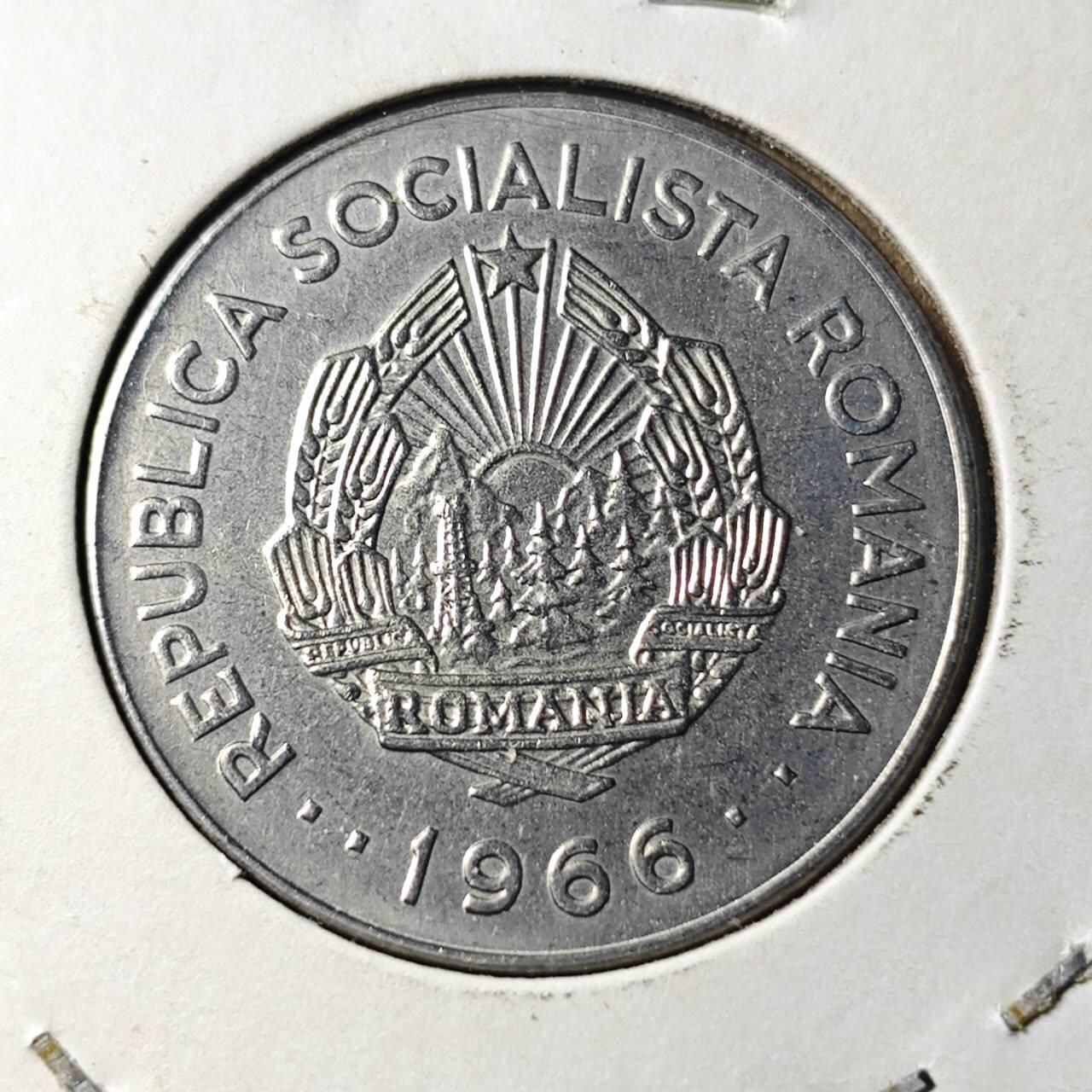KK钱币收藏小铺 第378期  2月预留时间 周末发货  1966罗马尼亚1列伊